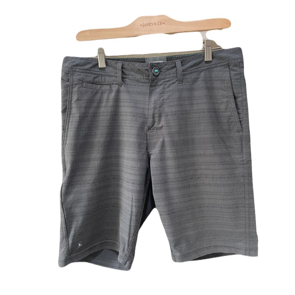 Linksoul Mens Flat Front Golf Hiking Casual  Lightweight Shorts Brown  Size 34